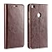 Produktbild Copmob Huawei P8 Lite (2017) Hülle,Premium Portemonnaie-Stil Flip Lederschutzhülle Hülle,[3 Kartensteckplätze][Bracket-Funktion],Hohe Qualität Kratzfest Hülle für Huawei P8 Lite 2017 - Dunkelbraun