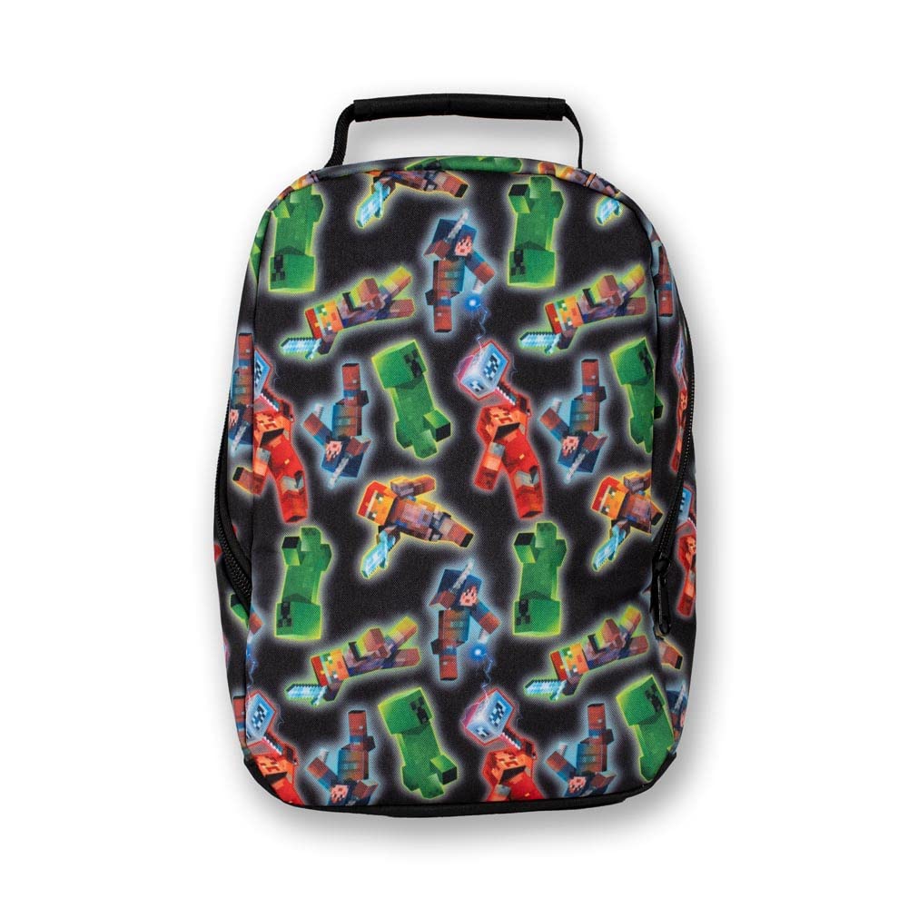 Bioworld Minecraft Bees - Borsa Termica Per Pranzo Pieghevole, Isolata, 17x21x12 Cm - 4