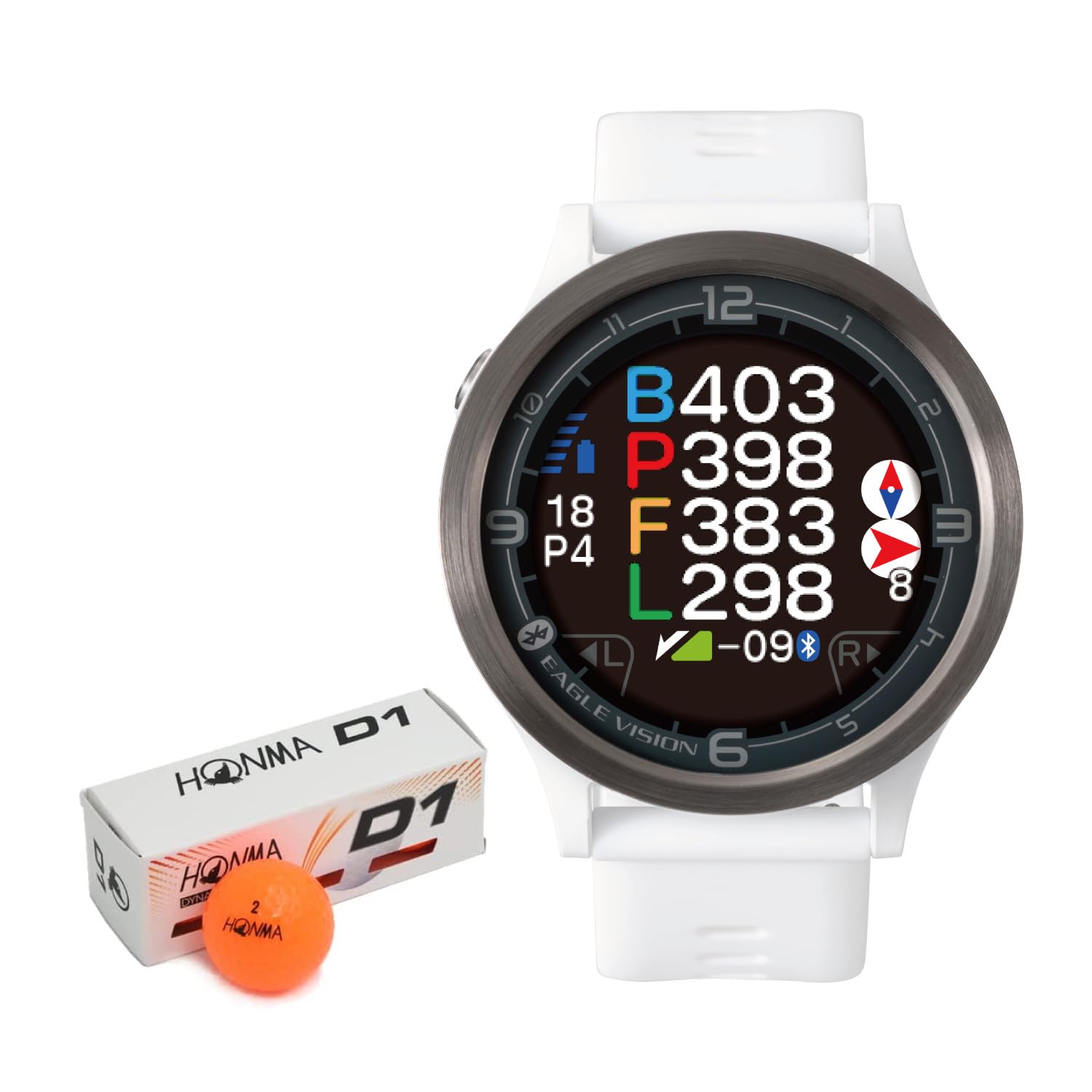 Amazon.co.jp: イーグルビジョン エースプロ ゴルフボール付き2点  