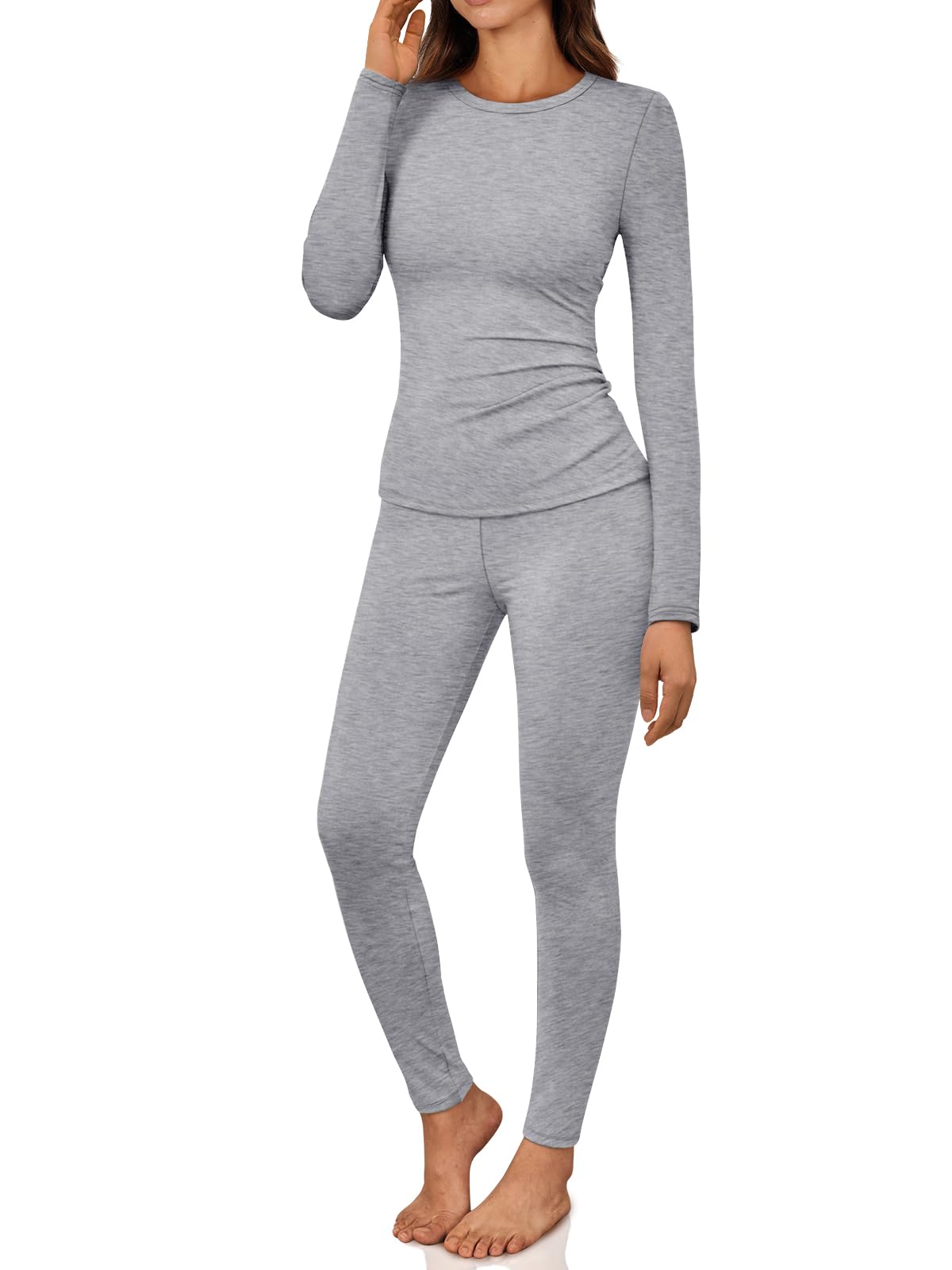 Womens Long Johns Thermal Underwear Fleece Lined Leggings Warm Pajama Pants Set Shirts Winter Clothes 2026-image-40