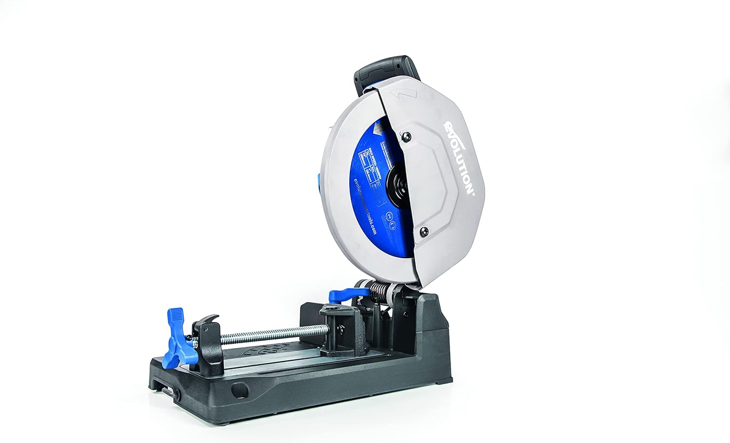 Sierra tronzadora industrial para acero de 355 mm S355CPS de Evolution: acabado que se puede trabajar al instante, sin calor, rebabas ni chispas. Incluye hoja para acero dulce