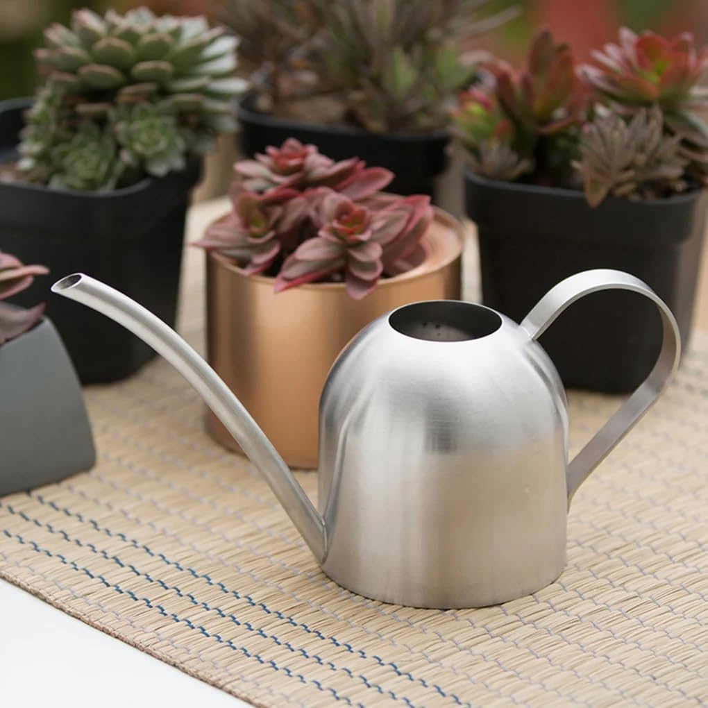 Gießkannen 500 ml Edelstahl-Tropfgießkanne, Gartenblumen-Wasserflasche for präzises Pflanzenbewässerungswerkzeug