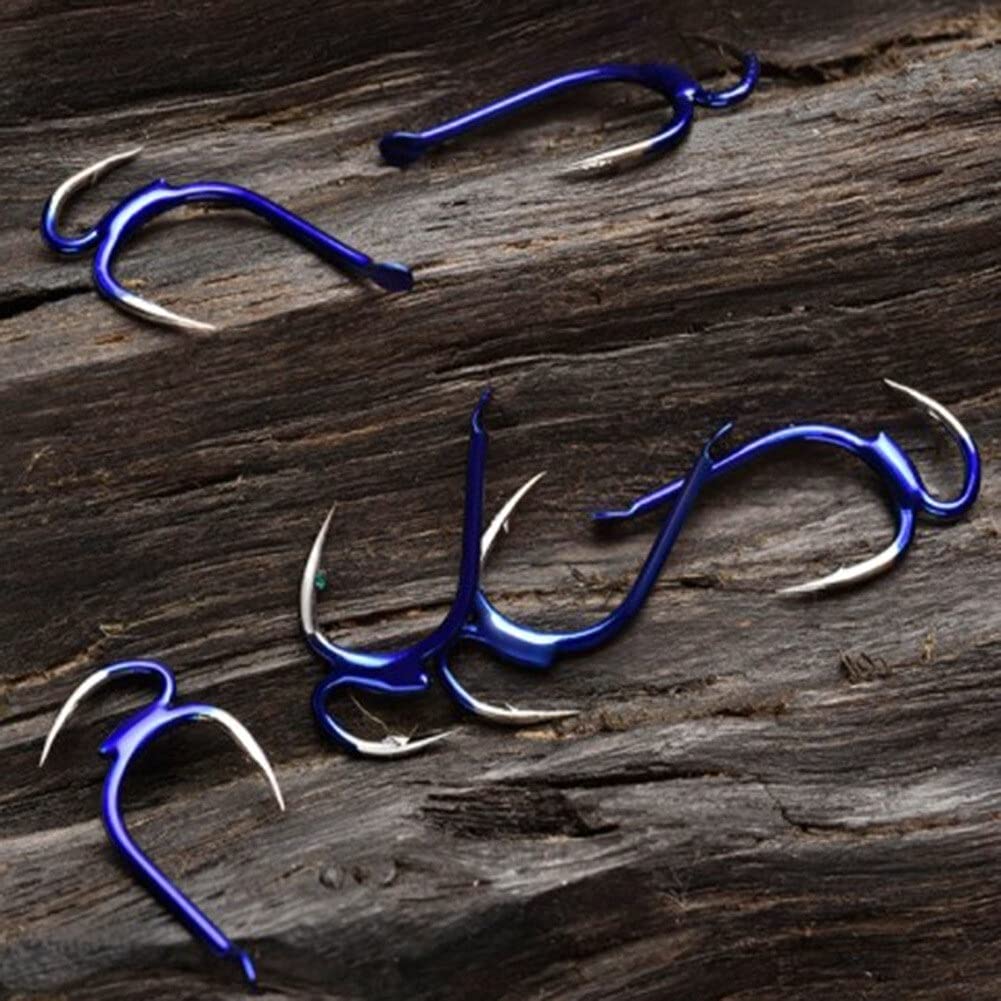 GRFIT Fishing Hooks 10 Pcs High Carbon Steel Fishing Hooks Strong Double Strength Sharp Barbed Hooks with Barbed Fish Gear for Taiwan Sea Fishing Fish Hooks (Size : 6#) : Sports & Outdoors