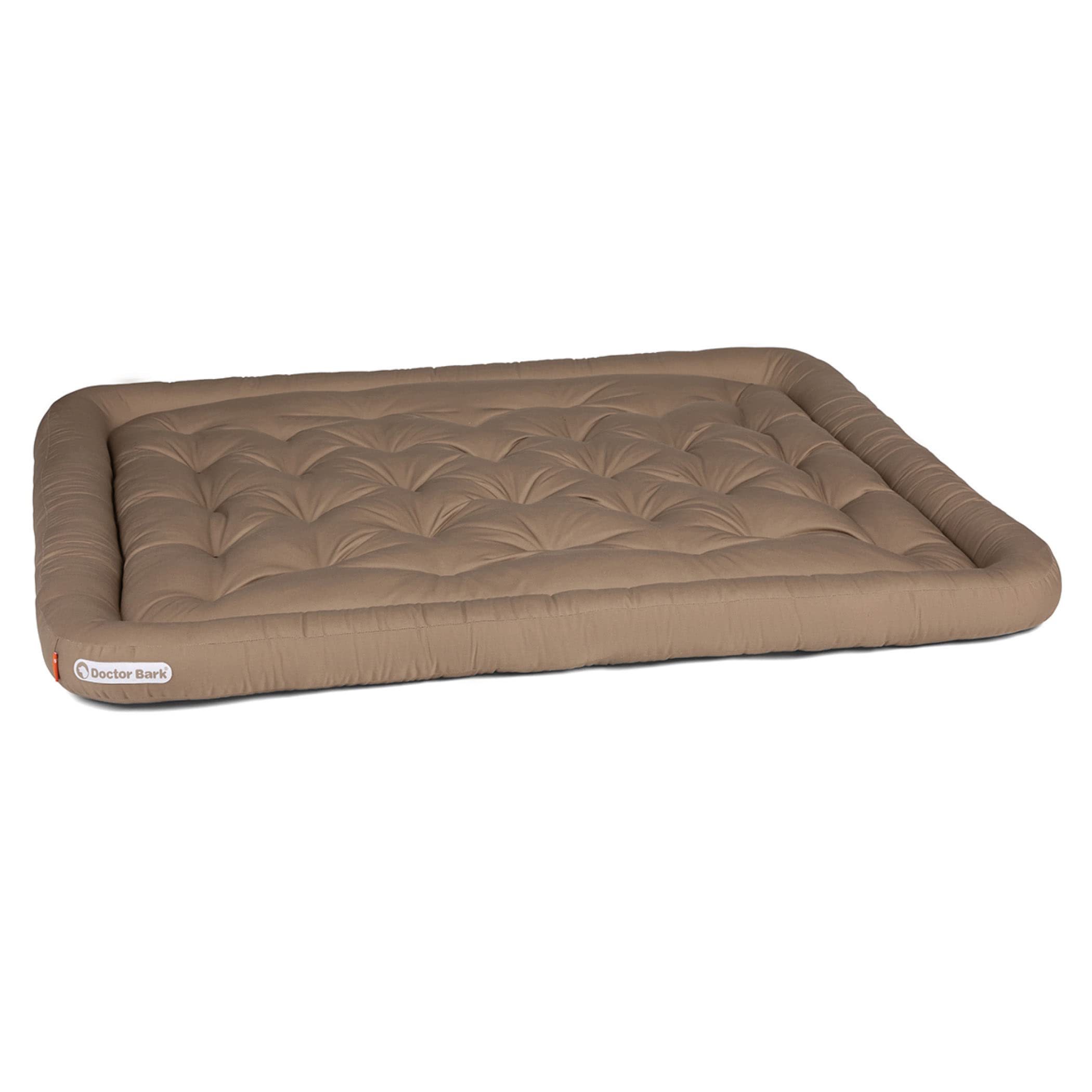 Doctor Bark Hundekissen - orthopädisches Hundebett, 95°C waschbar, hygienisch, robust & bequem (XXL - 115x100 cm, Goldbraun)