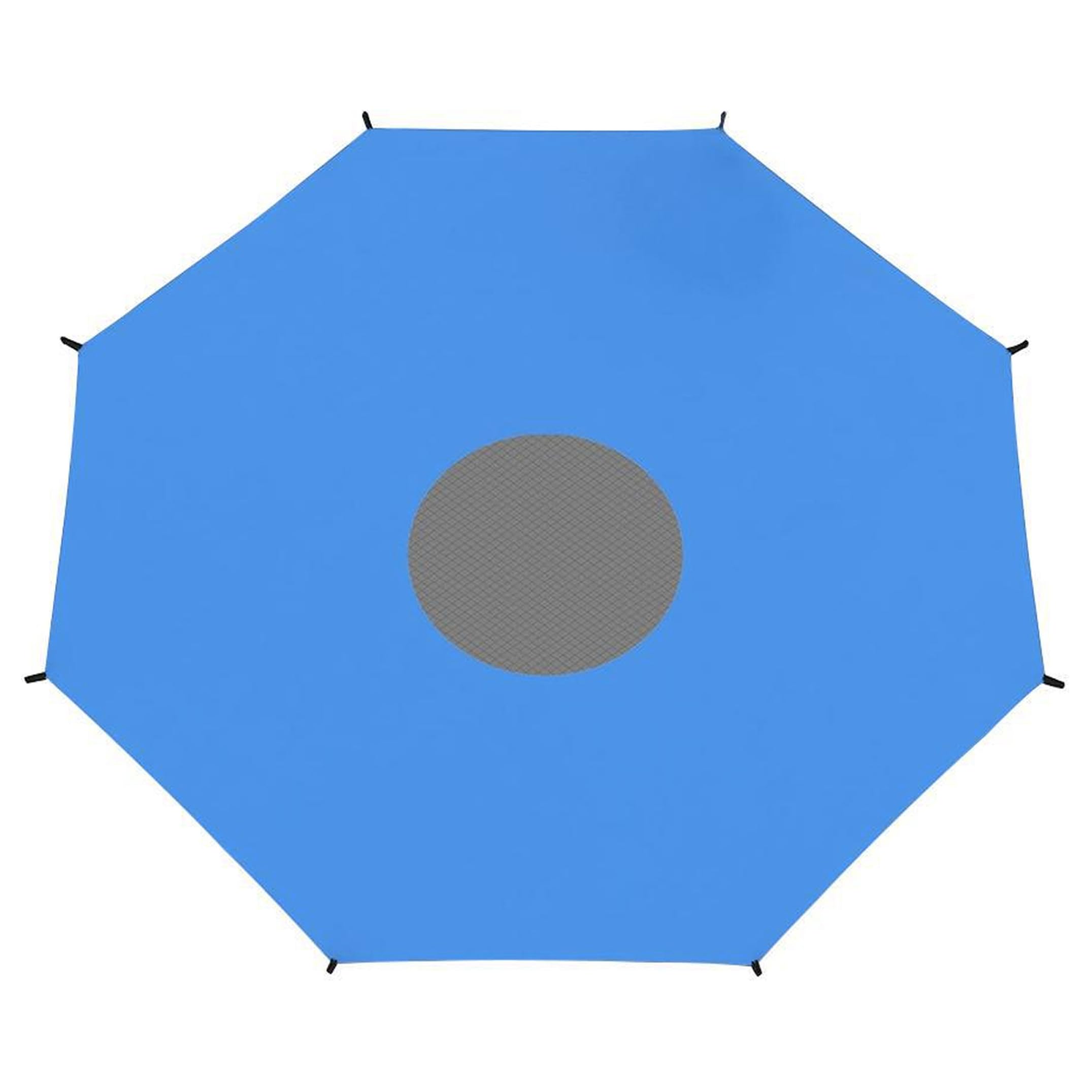 Monetais Trampoline Shade Cover, Trampoline Sun Protection for 10ft 8-pole Straight Leg Trampolines, Blue