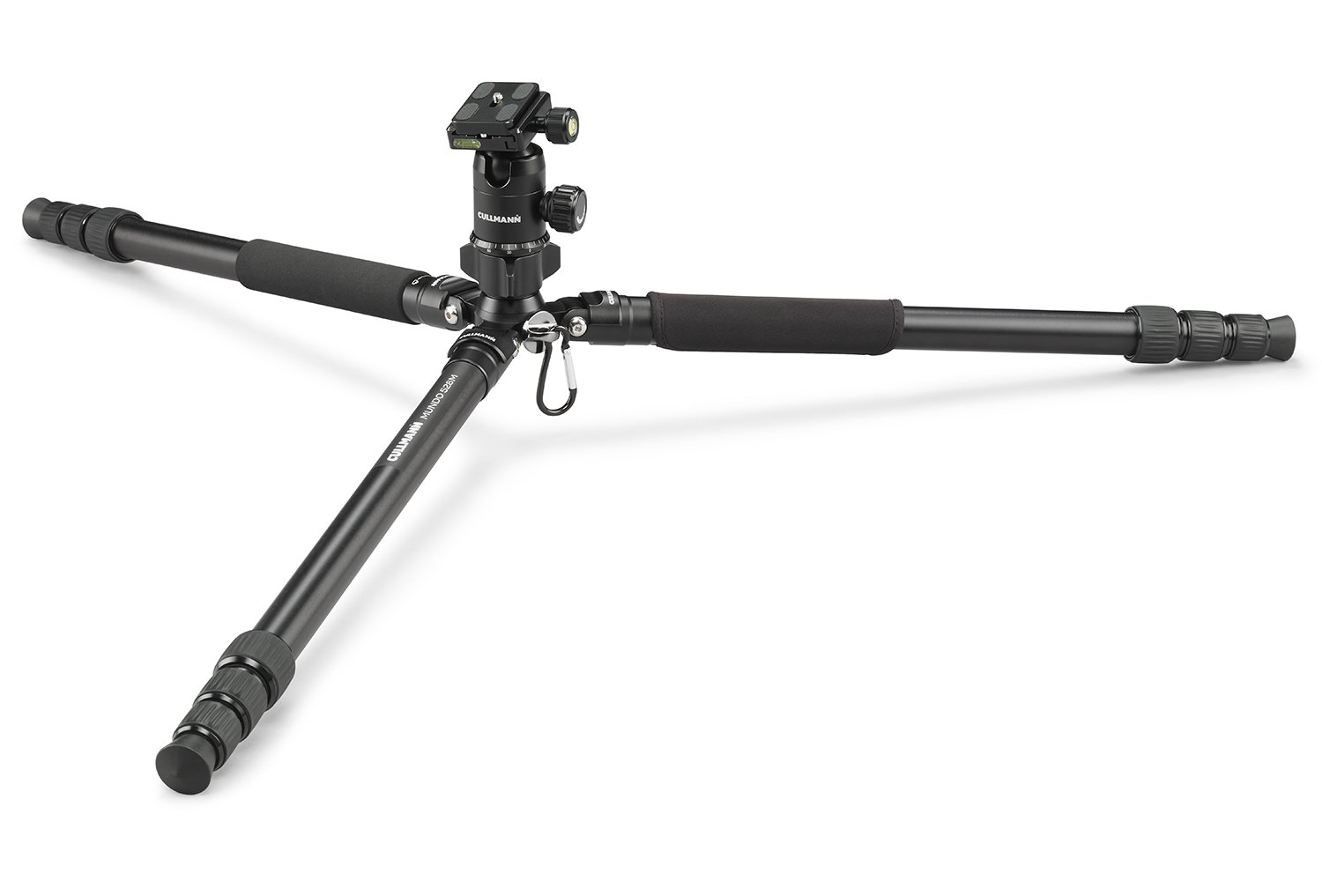 Trépied CULLMANN Mundo 528MC Avec Monopode Intégré - Hauteur Max 183,5 Cm, Charge 12 Kg - En Carbone Et Aluminium, Poids 1,7 Kg - Garantie 10 Ans