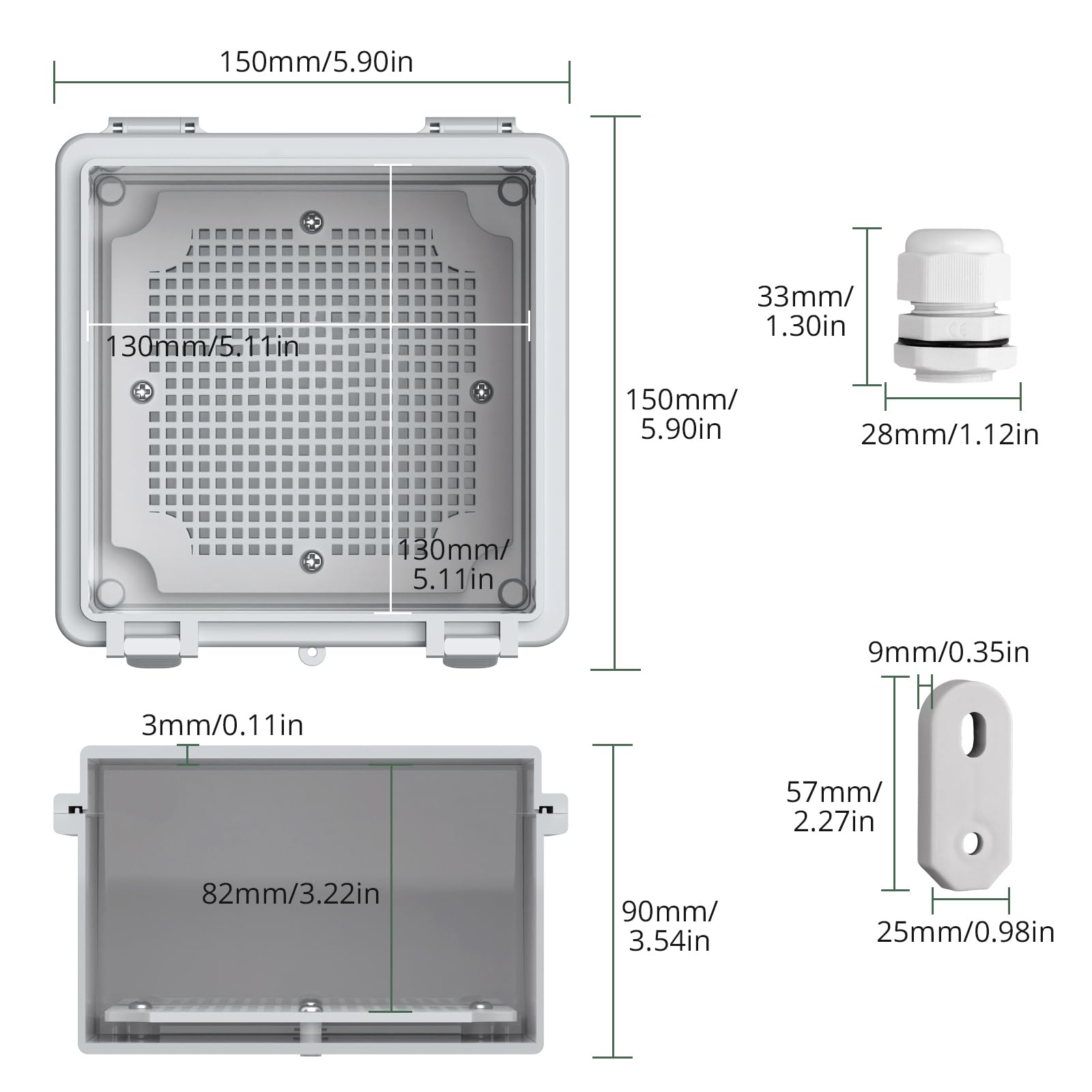 Box sottoscocca / box sottoscocca / box in plastica 750 x 340 x 300 mm per rimor-990014264