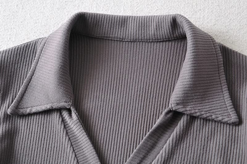 Tute da Donna con Colletto rovesciato a Maniche Lunghe Tute Sottili Elastiche lavorate a Maglia (Color : A, Size : M Code)