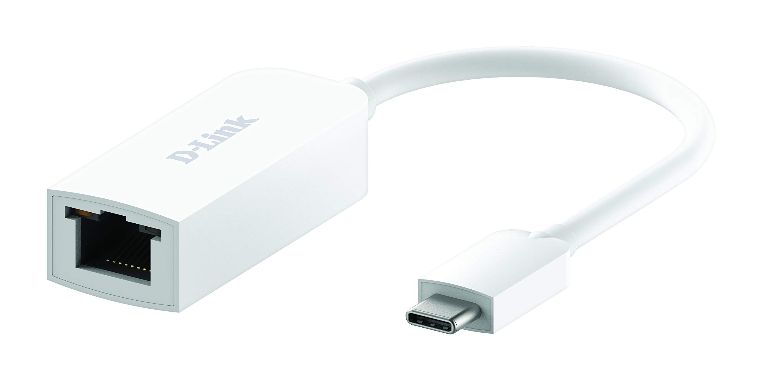 D-Link DUB-E250 Adattatore da USB-C a Ethernet 2.5G, da USB-C a RJ45 2.5 Gigabit LAN, compatibile con Thunderbolt 3, Mac OS e Windows.
