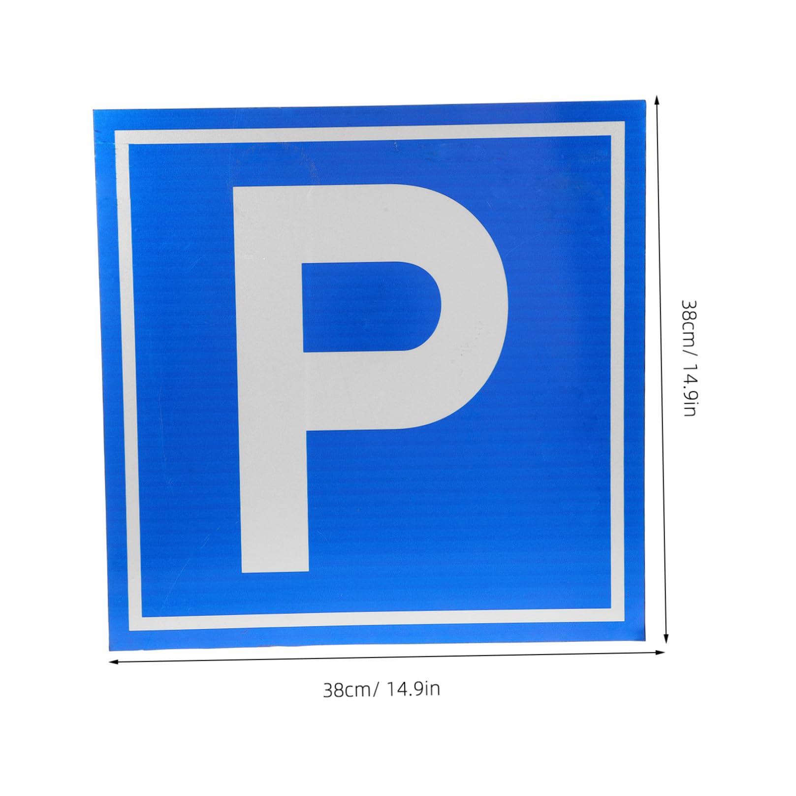 PartyKindom Cartello di Parcheggio Segnaletica Chiara e Facilmente Visibile Simbolo P in Lega di Alluminio per Parcheggi e Siti di Costruzione