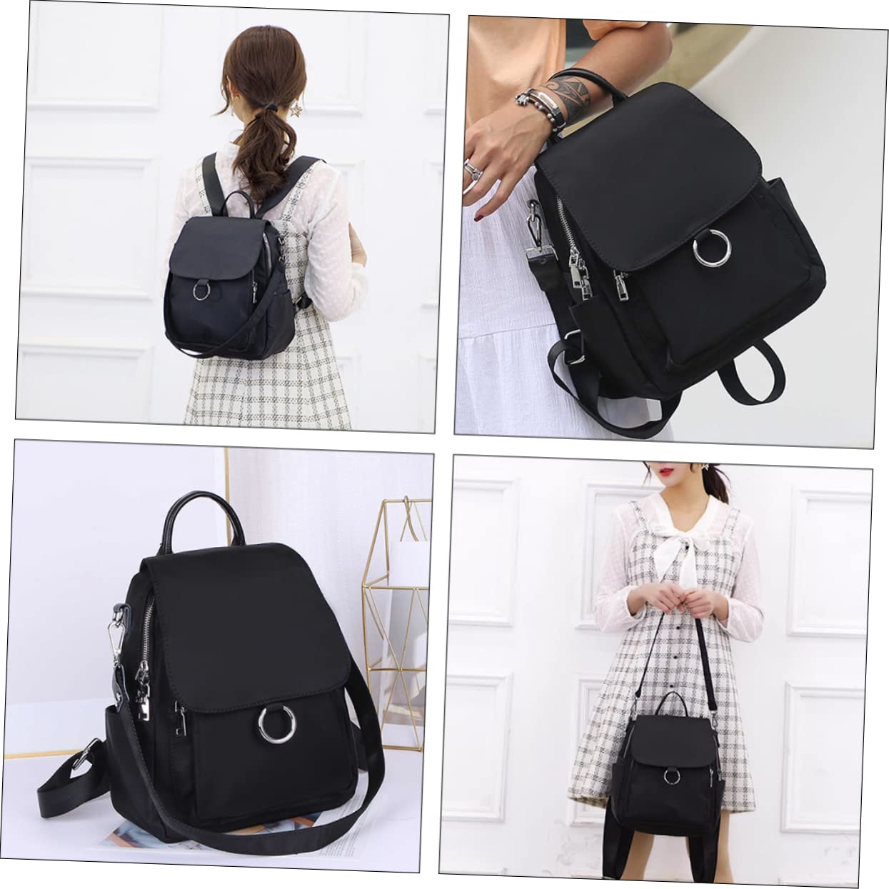 Mochila Bolso De Hombro Bolsa para La Escuela Bolsos Bandolera Mujer Bolsa De Viaje para Mujer Señoras Bolsos De Hombro Bolsa De Almacenamiento Trabaja Casual Poliéster