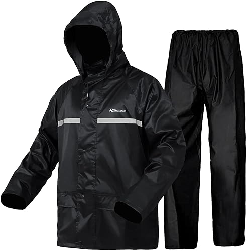 Traje de lluvia para hombre, ligero, impermeable, protector impermeable (chaquetas y pantalones), ropa de trabajo para la lluvia