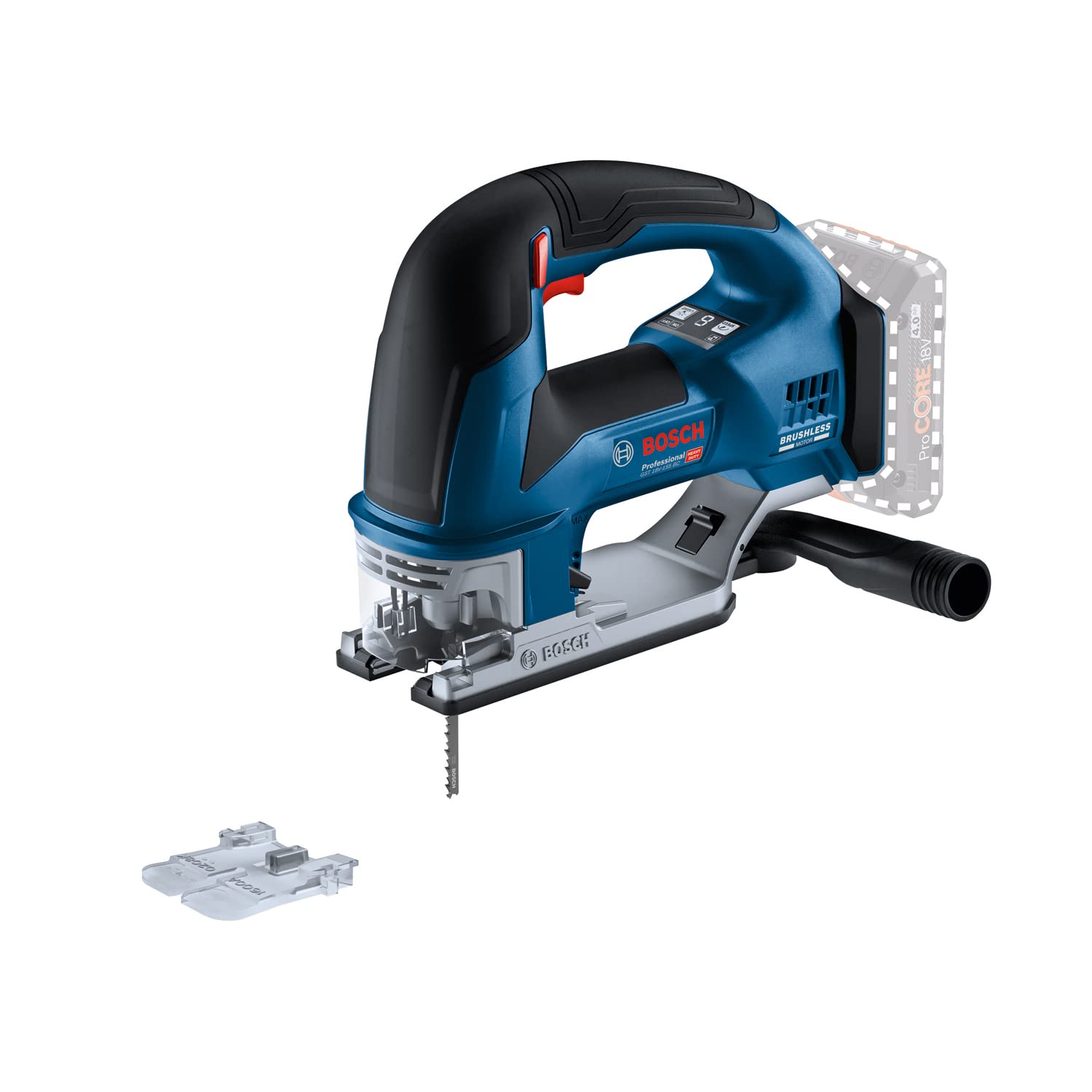 Bosch Professional system 18V: akumulatorowa wyrzynarka GST 18V-155 BC (rękojeść zamknięta, silnik bezszczotkowy)