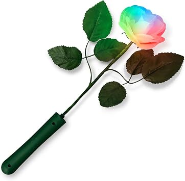 Color Changing Light Up Rose with White Petals Set of 12