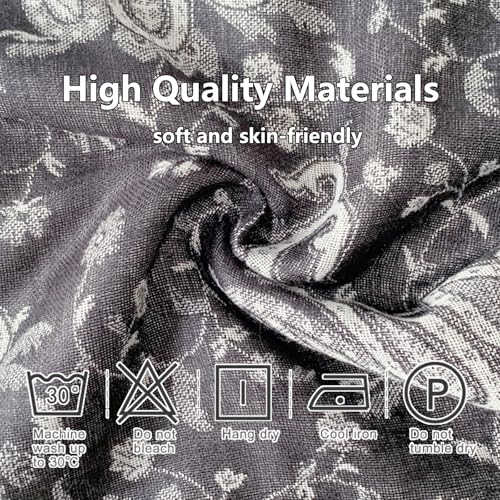 Image of Pashmina Scarf for Women Shawls and Wraps Reversible Paisley Vintage Jacquard Soft Silky Rave Scarves Men