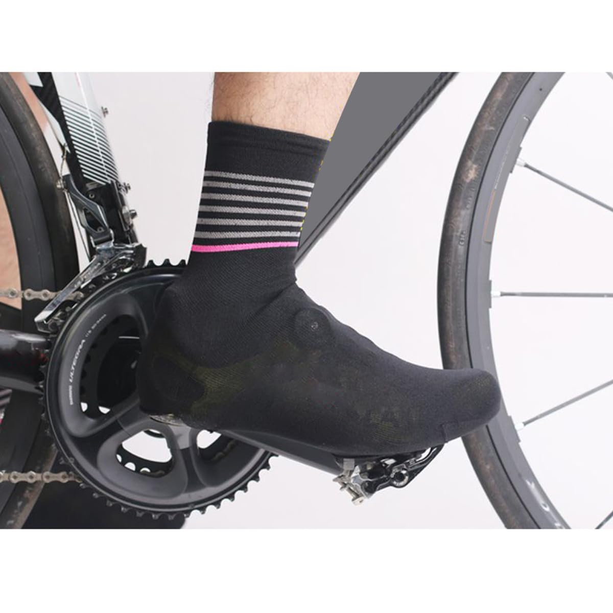 Hemobllo Cubrezapatos para Ciclismo Zapato Ciclista Cubrezapatillas De Ciclismo Hombres Cubre Puntas De Ciclismo Cubiertas De Zapatos Cubierta De Zapatos De Bicicleta Prueba Black