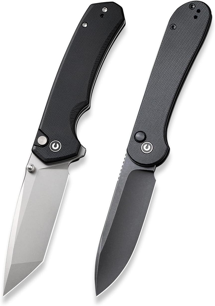 CIVIVI Button Lock Brazen Pocket Knife Bundled with Button Lock Elementum