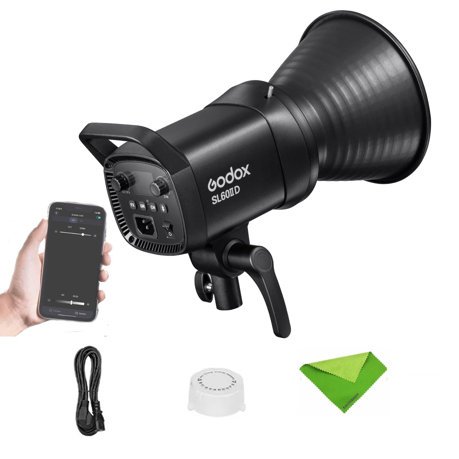 Amazon | Godox SL60 SL60IID 70W LED ビデオライト 2.4GHz ワイヤレス