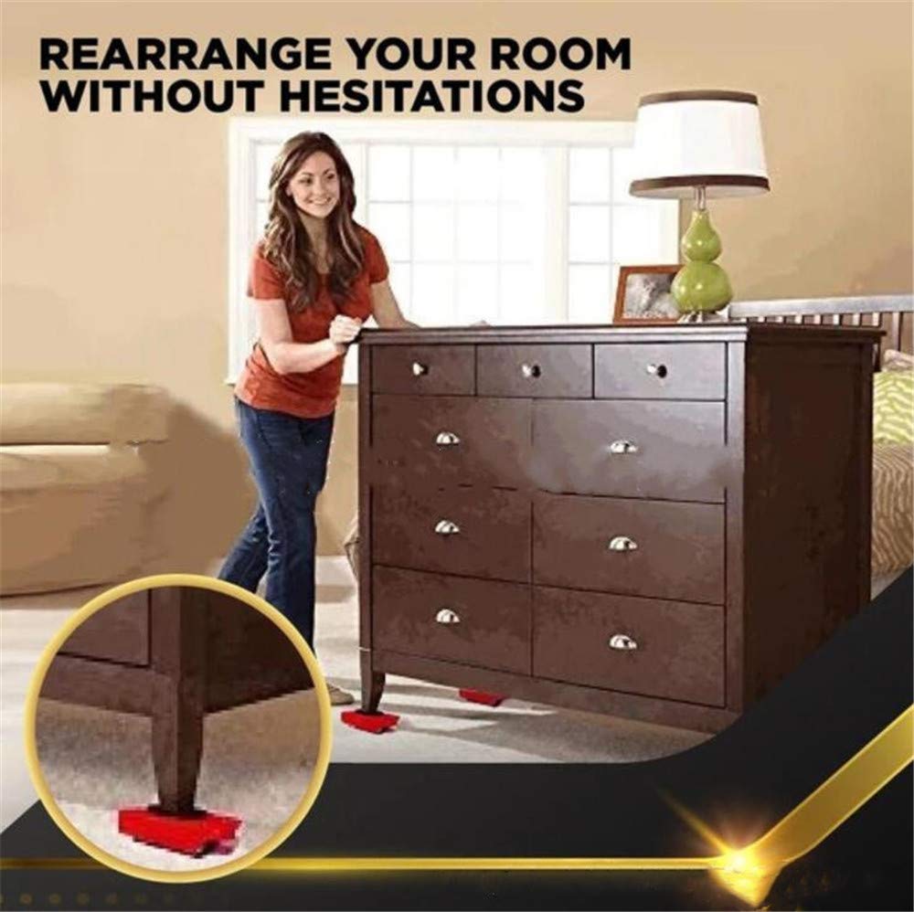 Furniture Lifter Easy Moving Sliders 5 Packs Mover Tool Set,Heavy