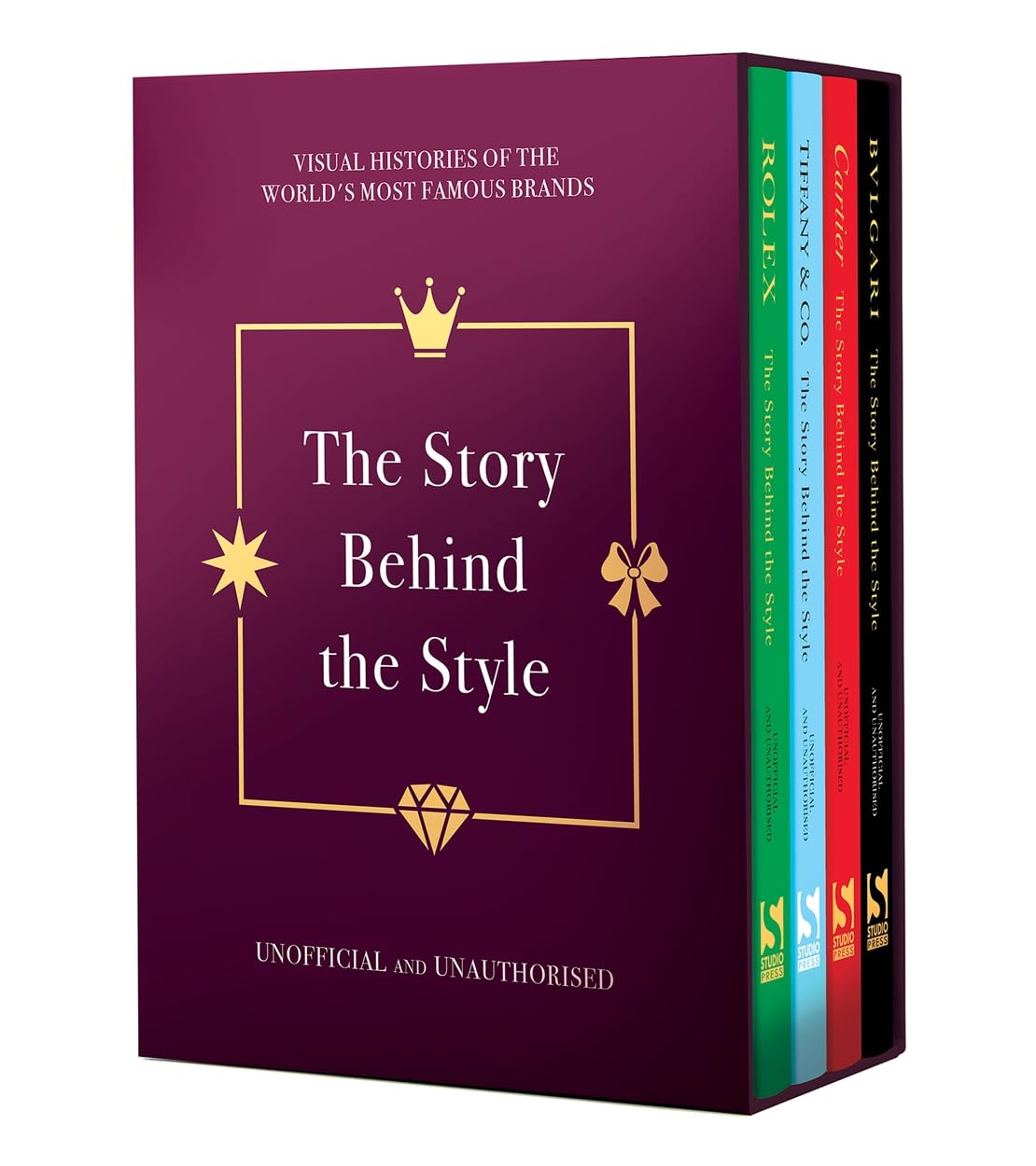 The Story Behind the Style Box Set : Visual histories of Tiffany and Co, Cartier, Bulgari and Rolex