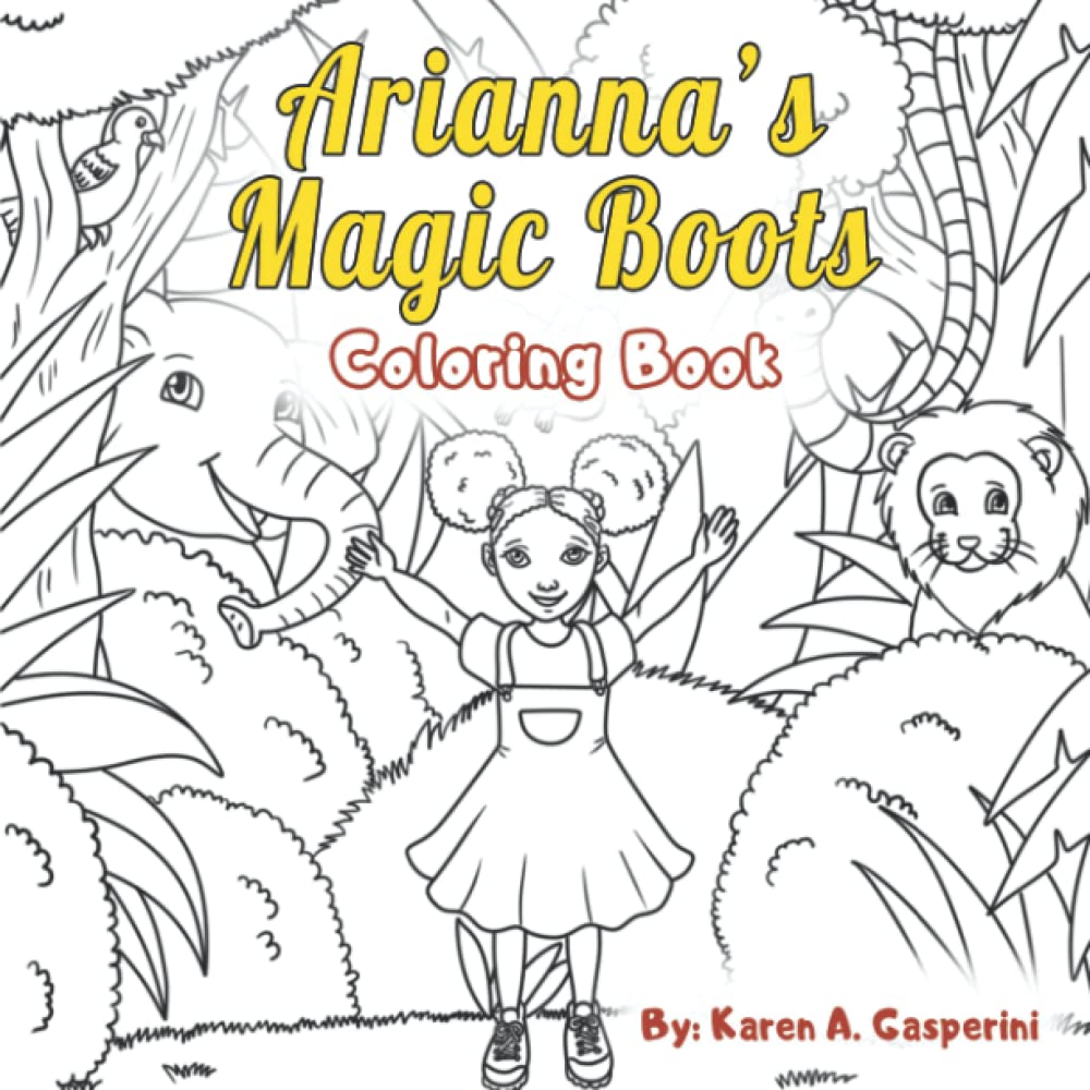 Arianna's Magic Boots Coloring Book