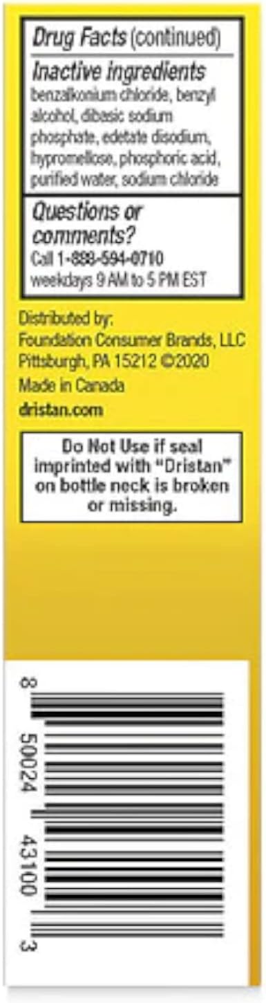 Dristan 12-Hour Nasal Spray 0.50 oz (Pack of 9)