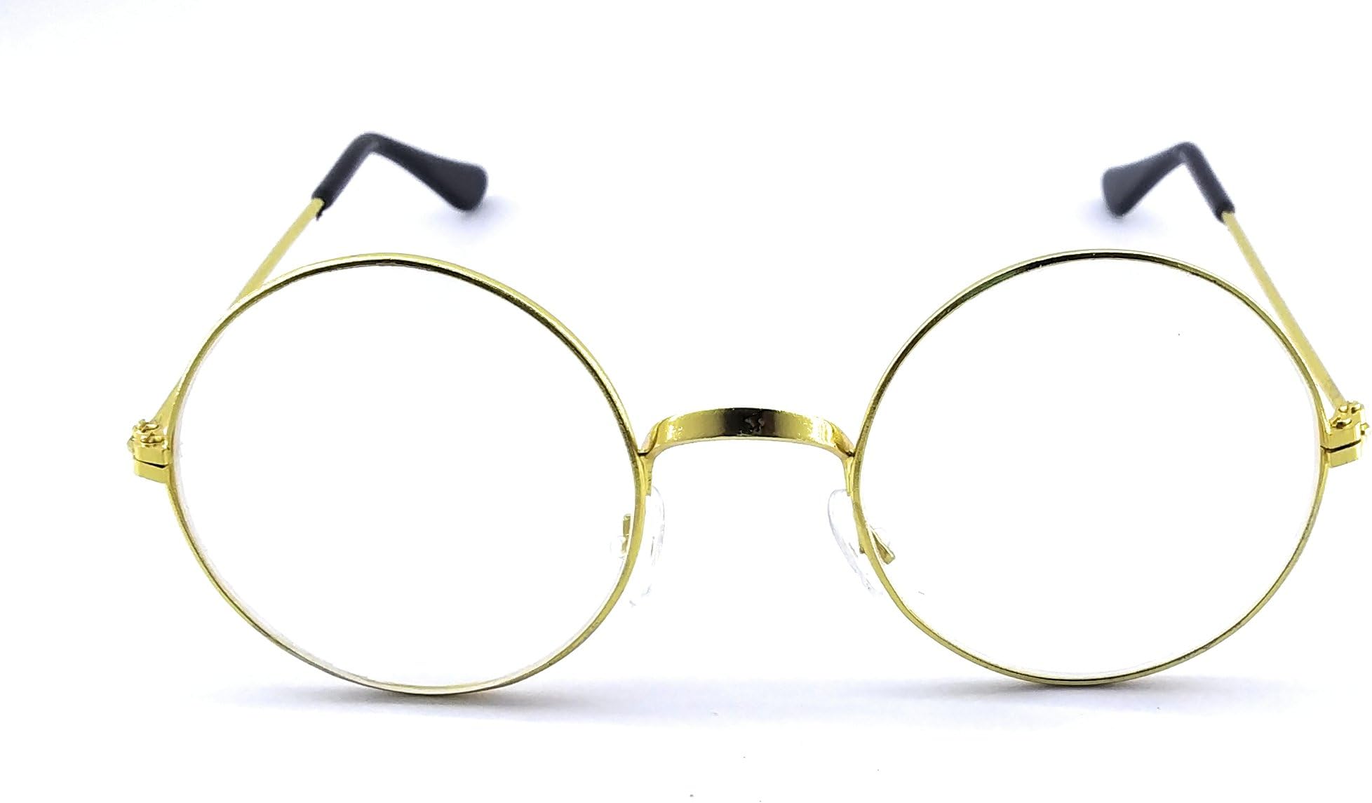 Vintage Gandhi Style with a Clear 0 Power Glass for Men and Women with Cloth and Box