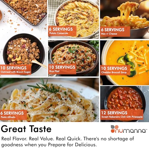 Numanna Family Pack Emergency Food Storage Bucket – 432 Servings, 60 lbs | 3-Months Survival Meal Kit for Long-Term Preparedness | Non-GMO Freeze-Dried Meals in Resealable Pouches | Healthy, Nutritious Everyday Food Supply | 25+ Year Shelf Life | Made i