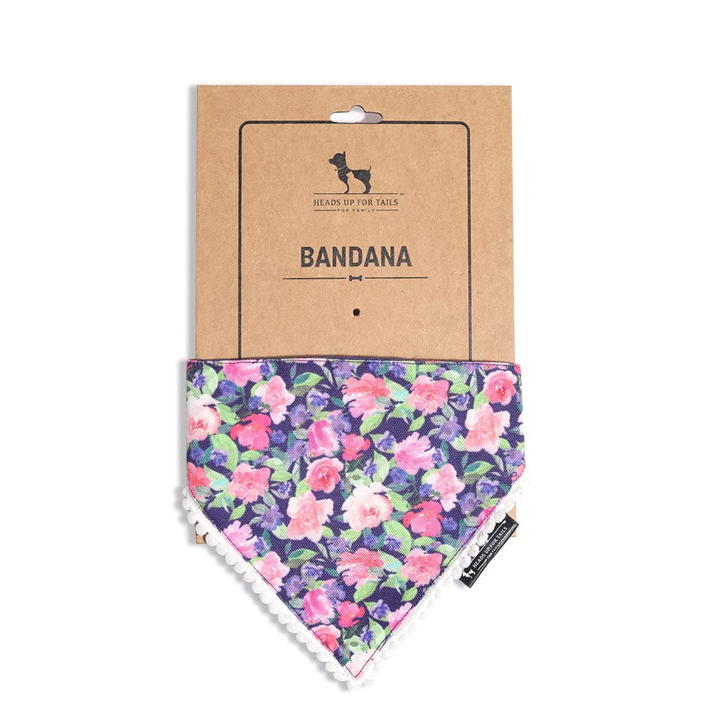 Heads Up For Tails Flower Power Reversible Dog Bandana - M (B0B17N4Y9K) Amazon Price History, Amazon Price Tracker