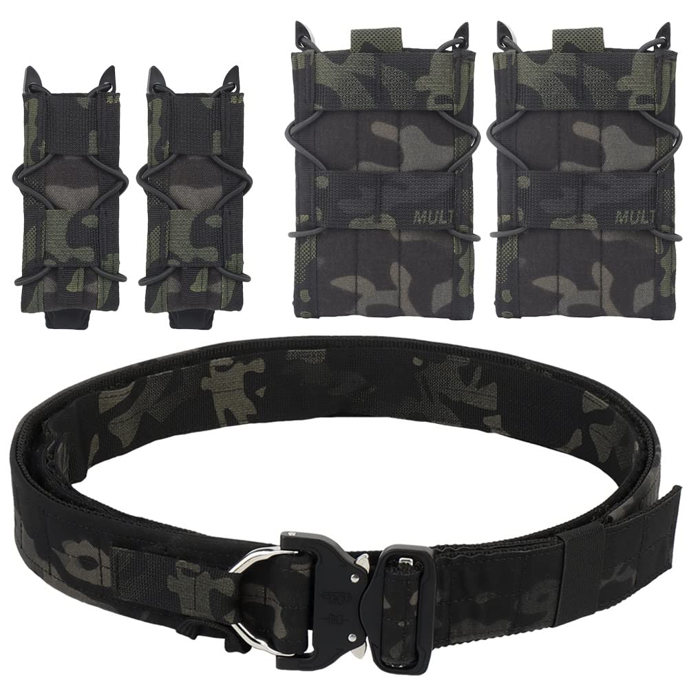 Amazon.co.jp: 5.56＆9mmマガジンポーチ付きタクティカルベルト