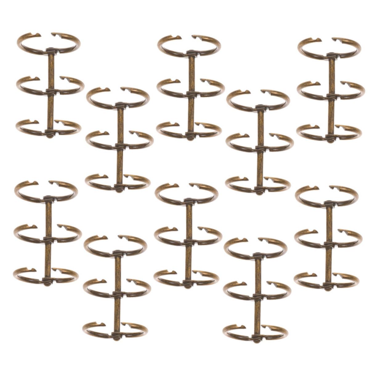 NUOBESTY 5 Set Di Raccoglitori A Fogli Mobili Con Clip in Metallo Per Ufficio Scuola Forniture Per Raccoglitori 10 Pezzi * 5