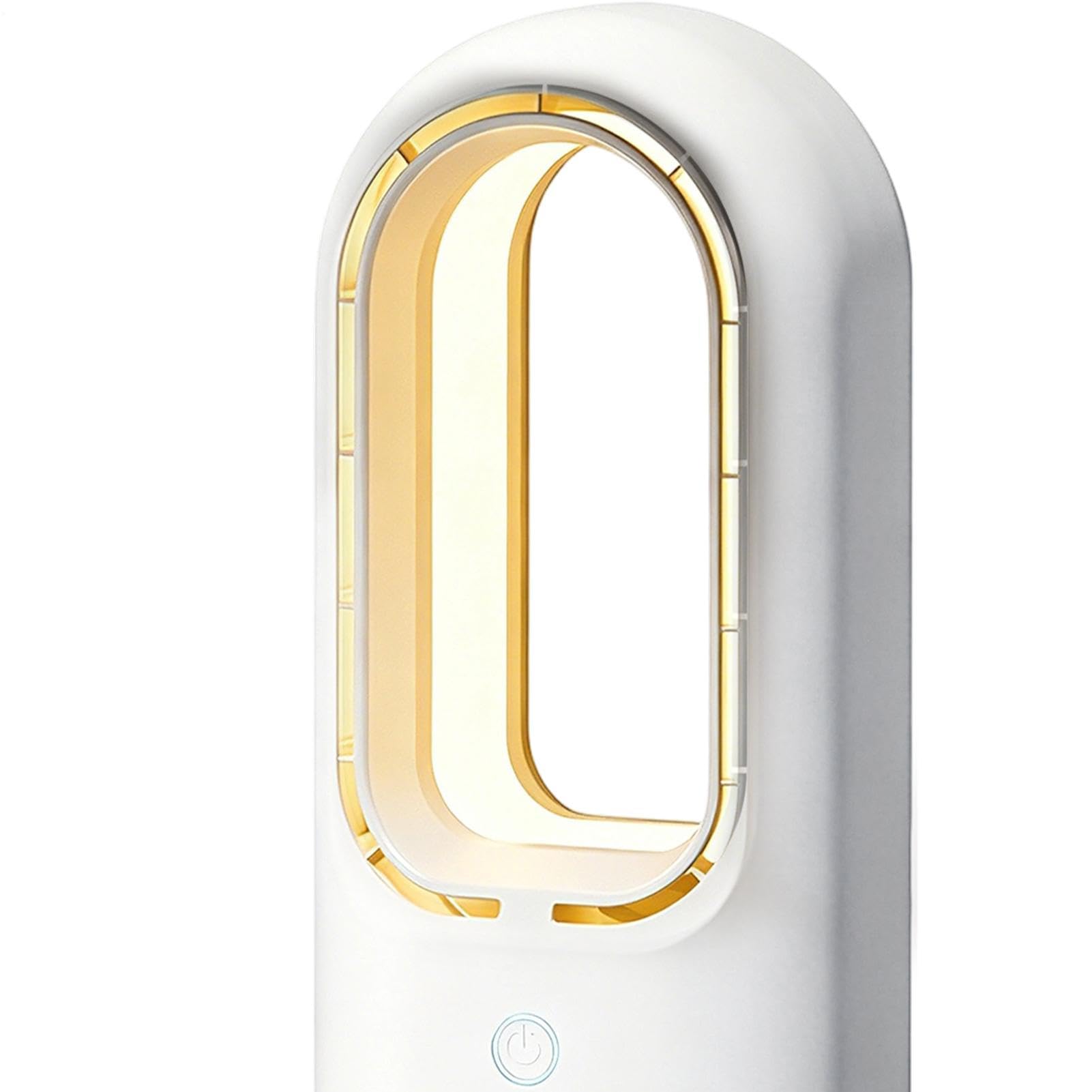 Ventilatore senza Pale 5 Velocità Dispositivo Silenzioso Portatile | Ventilatore Personale da Scrivania per Ufficio, Soggiorno, Cucina, Bagno, Studio, Appartamento, Camper, Campeg