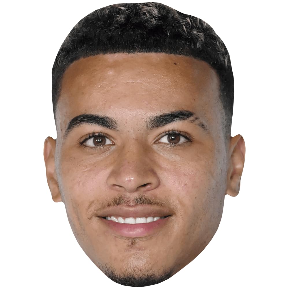Celebrity Cutouts Lifelike Morgan Rogers (Smile) Celebrity Mask, Flat Card Face, Fancy Dress Mask