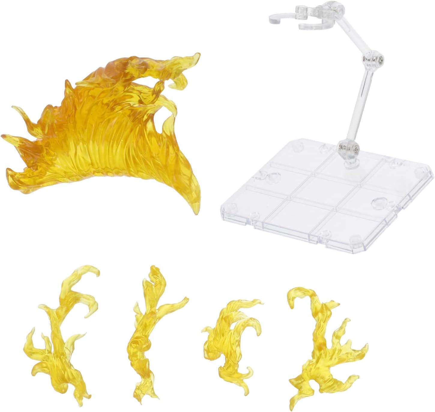 iplusmile Flame Effect Bracket with Adjustable Action Figure Stand Fire Effects Model Display Rack for Collectible Toys 4.00X3.74X2.95 Inch Diy Assembly