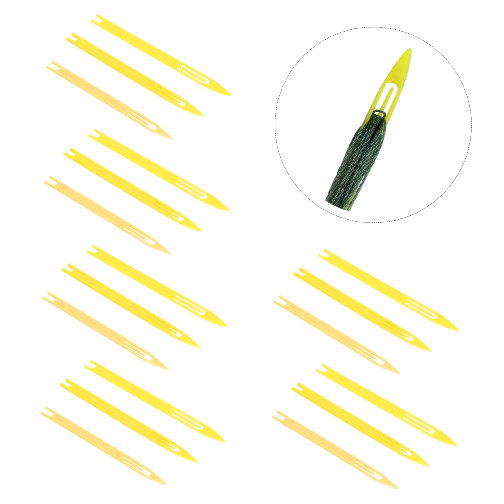 ULDIGI 2sets Fishing Nets Accessories Net Mending Shuttles Netting Needle Shuttle Sturdy Cast Repair Tool Kit 40pcs*2