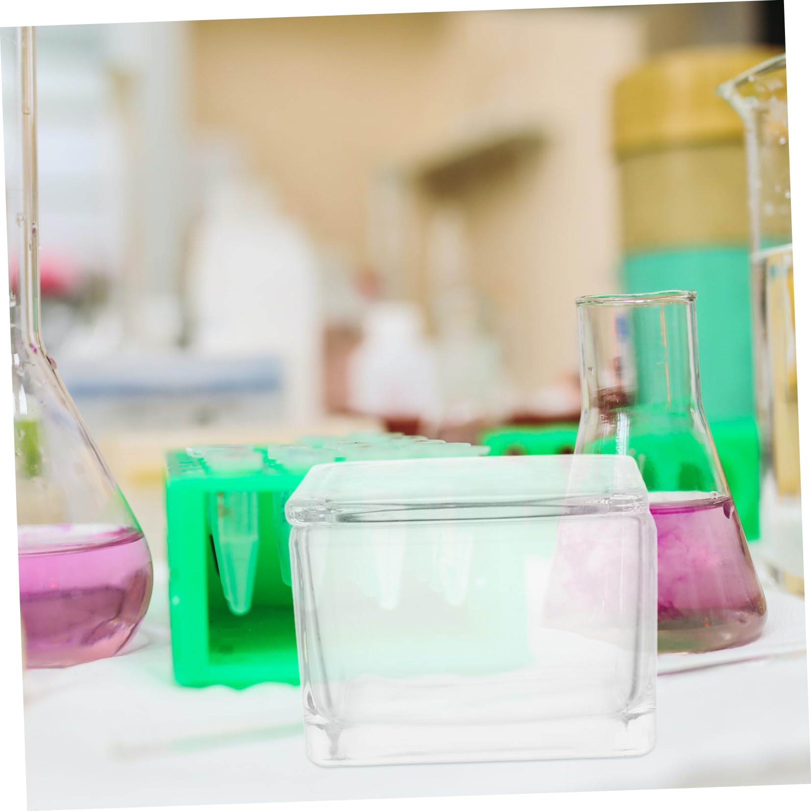Alipis Vetrini per Microscopio con Campioni Vetrino Concavo Kit Preparazione Vetrini Microscopio Coprioggetto Vetro Vetrino Cellulare