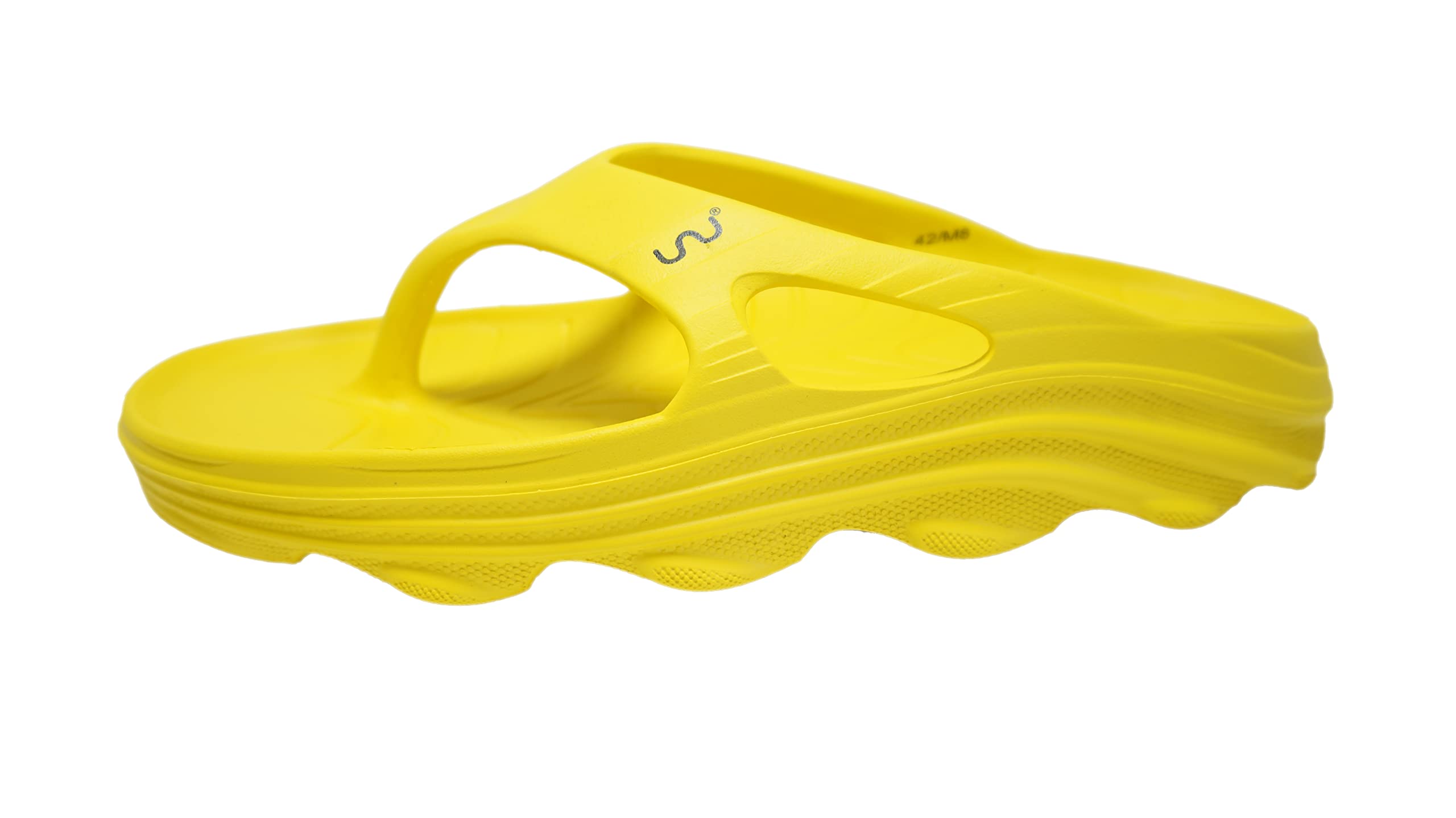 doubleu Recovery Slipper|Soft Doctor Anti-Skid Slipper for Men|Riva|Slides, Flip-Flops, Chappals (10,Dailily+Yellow) (B0BDDXP75F) Amazon Price History, Amazon Price Tracker