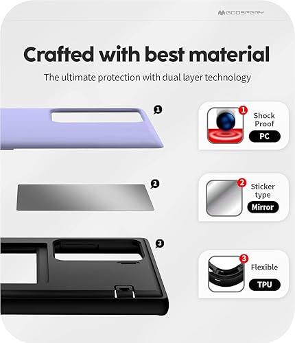 Miniatura 480 de GOOSPERY Parachoques magnético para puerta compatible con Galaxy S23, tarjetero tipo cartera, cierre automático, protección de doble capa resistente