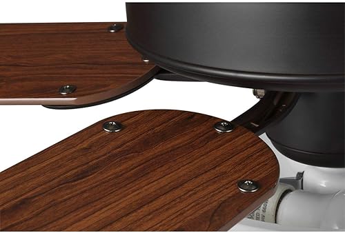 Miniatura 6 de AirPro Collection - Ventilador de techo de cinco aspas de 52 pulgadas con kit de luz blanca grabada