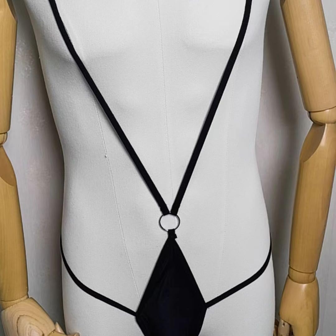 GXNRHG Ropa Interior Sexy para Hombre, Tanga Sexy, suspensorio con Solapa Frontal, Bolsa abultada, Breve, Talla única
