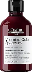 L'Oréal Professionnel, Shampoo Profissional, Vitamino Color Spectrum, para todos os cabelos coloridos & cores vibrantes, limpa suavemente, com brilho espelhado ultra intenso, 300ml