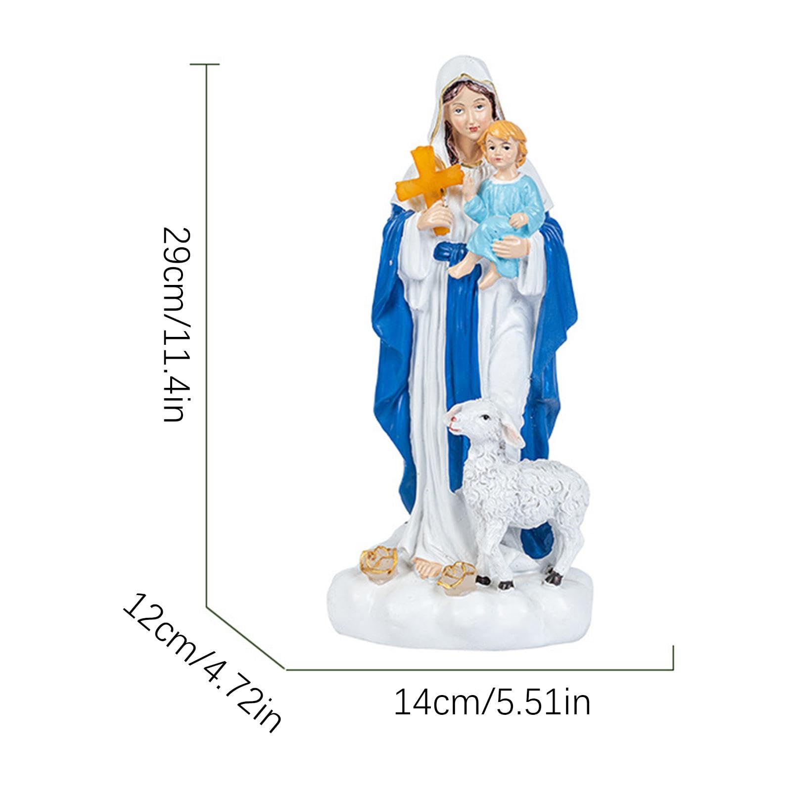 Dekoracja bożonarodzeniowa Resin, religijna figurka świąteczna, dekoracje rodzinne, szopka figurka, święta sztuka religijna, Boże Narodzenie Wyświetlacz religijny dla rodziny