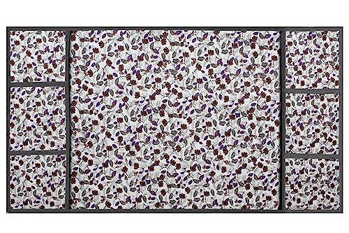 Image of Stylista Refridgerator top Cover Suitable for Samsung RT34C4522B1 /HL, 301 Liter Fridge, Dimension (WXD) 65x111 CM, Corals Pattern Beige