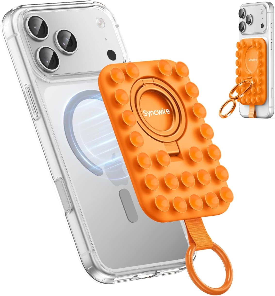 SYNCWIRE Magnetic Sticky Phone Suction Grip for MagSafe Phone Case
