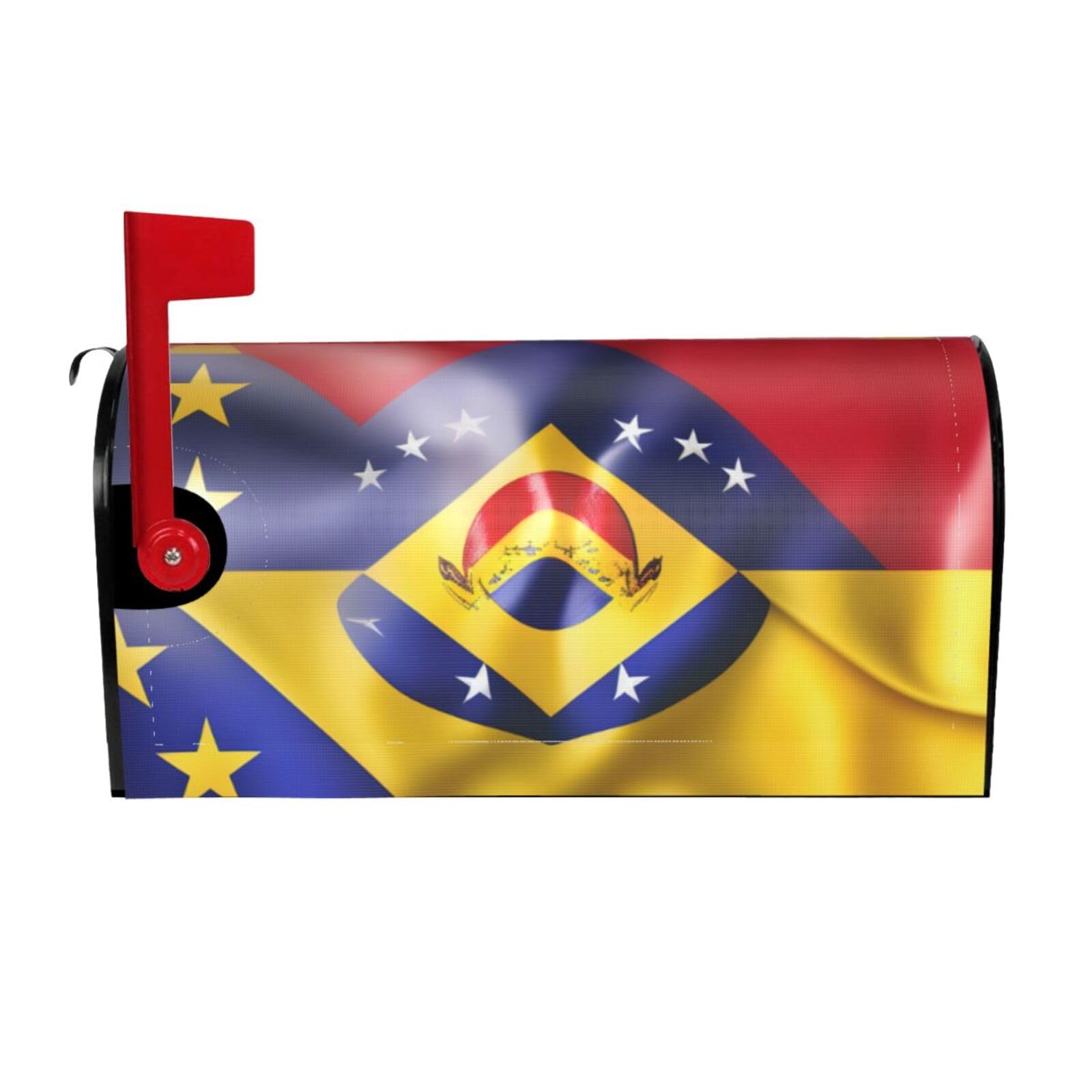 Flag Of Venezuela Print Mailbox Cover Wraps Post Letter Box Cover Decor For Outside Garden Yard Farmhouse Home