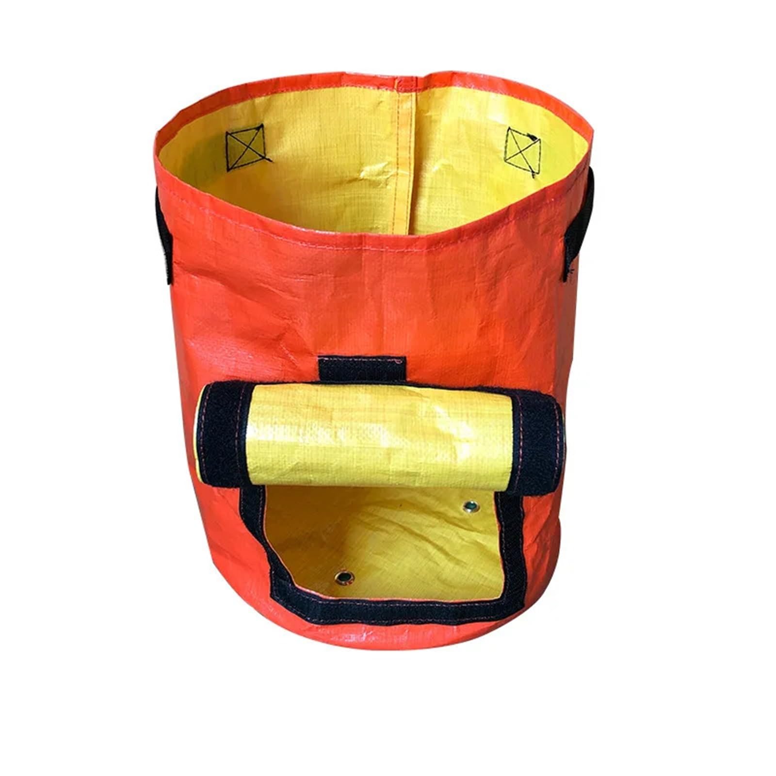Sac Plantation Non Tissé Lot de 5 Sacs Culture for Pommes Terre, épais et résistants, jardinière légumes avec poignées(Orange-Yellow,5 Gallon 23x28cm)