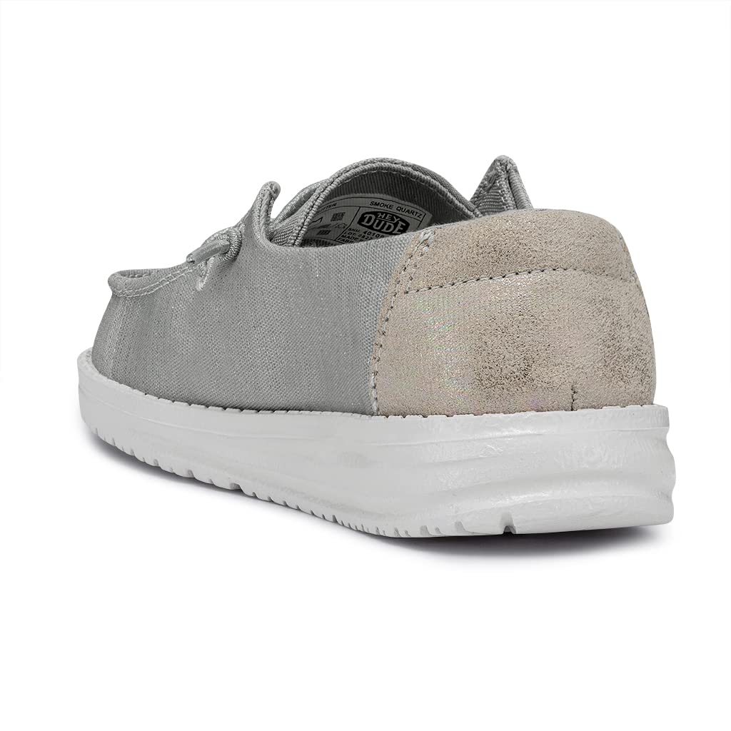 Hey Dude Wendy Youth Glitter Moccasin, Smoke Quartz, 34 EU, Kwarc dymny, 34 EU
