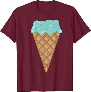 Cool Ice Cream Costume for Men Women Kids Adult Ice Cream T-Shirt