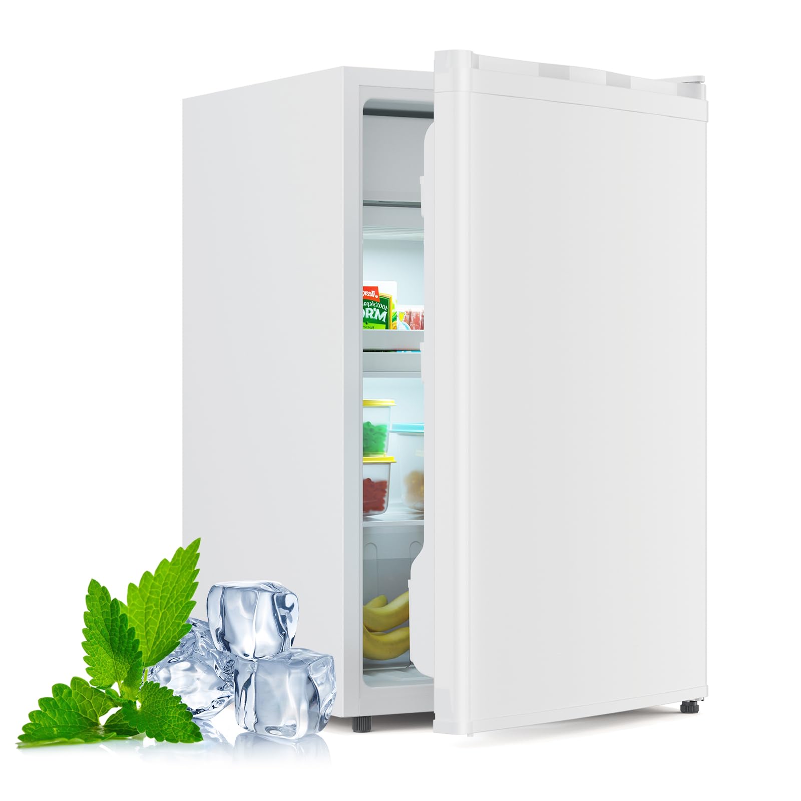 GlowSol 319-CJM0-GE-MSW9XWHUCHZ5MBMIK 4.3 cu ft Compact Freezer White