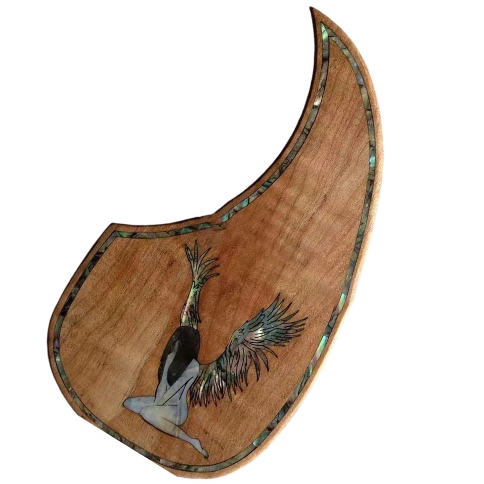 Pickguard do gitary akustycznej dla początkujących Profesjonalny drewniany pickguard do gitary akustycznej z intarsjowanym wykończeniem akcesorium do instrumentów muzycznych